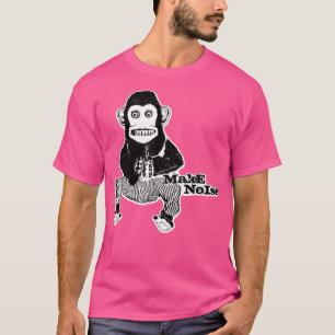 AFFE MACHT LÄRM  1970er Spielzeug Schlagt Becken   T-Shirt