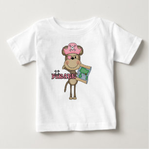 Affe-Mädchen-Piraten-T-Shirts und Geschenke Baby T-shirt