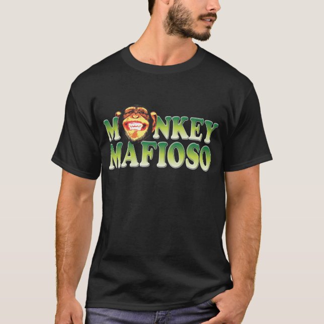 Affe-Mafioso W T-Shirt (Vorderseite)