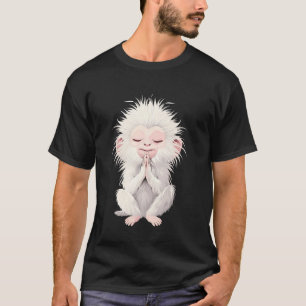 Affe meditiert Zen Yoga Süß Lustig Tierliebhaber T-Shirt