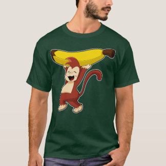 Affe mit Banane 9 T-Shirt