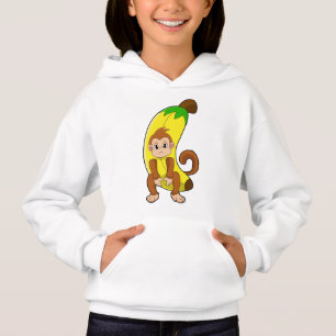 Affe mit Banane Hoodie