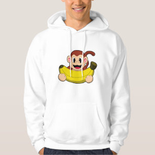 Affe mit Banane Hoodie