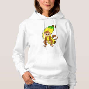 Affe mit Banane Hoodie