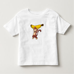 Affe mit Banane Kleinkind T-shirt