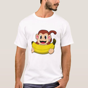 Affe mit Banane T-Shirt
