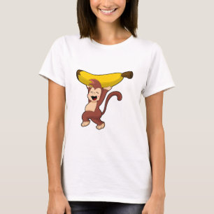 Affe mit Banane T-Shirt