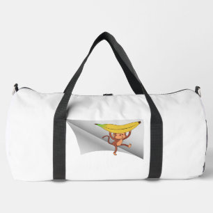 Affe mit Banane unter dem Pflaster Duffle Bag