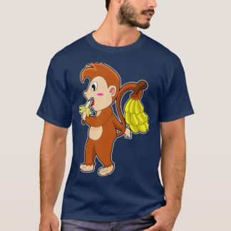 Affe mit Bananen T-Shirt
