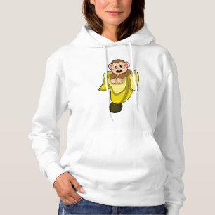 Affe mit Bananenschale Hoodie