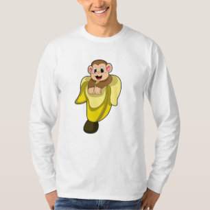 Affe mit Bananenschale T-Shirt