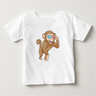 Affe mit Brille Baby T-shirt