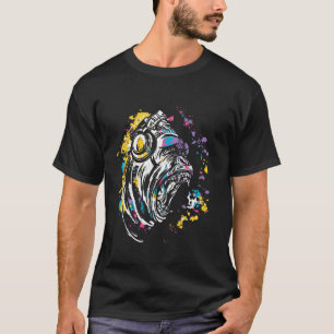 Affe mit DJ-Kopfhörern und Sonnenbrille T-Shirt