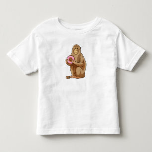 Affe mit Donut Kleinkind T-shirt