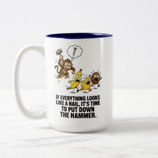 Affe mit Hammer Tasse