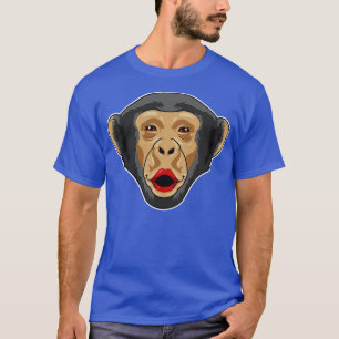 Affe mit Kiss Mund T-Shirt