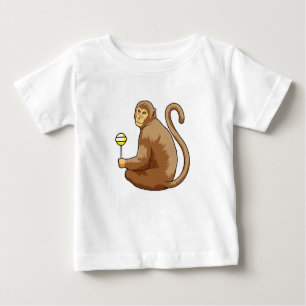 Affe mit Lollipop Baby T-shirt