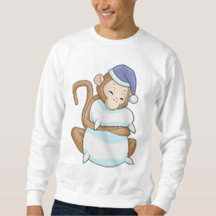 Affe mit Pillow & Sleepyhead Sweatshirt