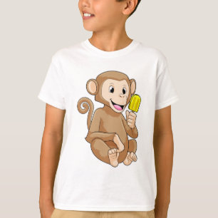 Affe mit Popsikel T-Shirt
