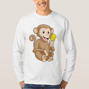 Affe mit Popsikel T-Shirt