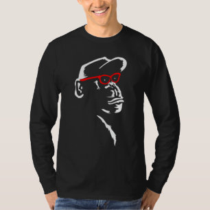 Affe mit roter Brille Funny Animal Lover Cool T-Shirt