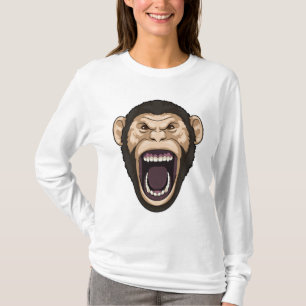 Affe mit schwarzen Haaren T-Shirt