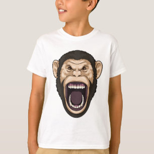 Affe mit schwarzen Haaren T-Shirt
