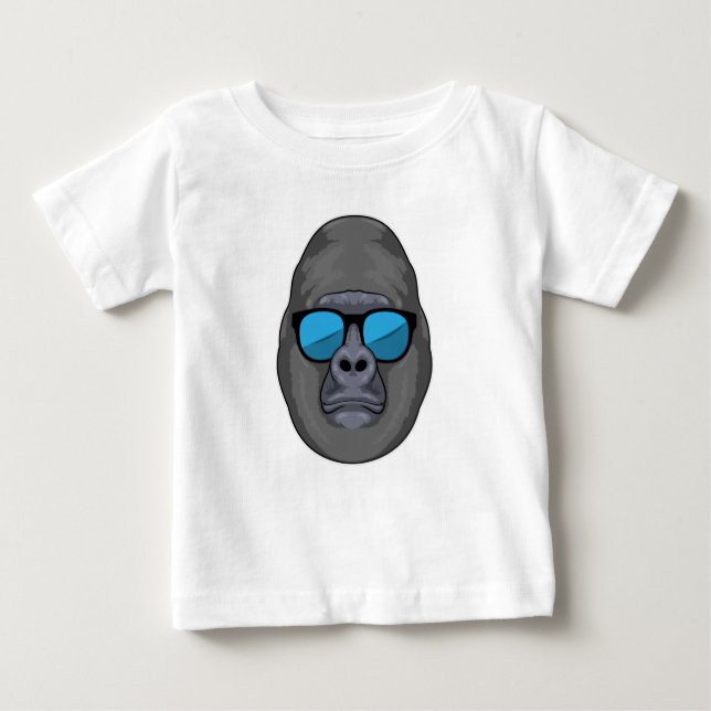 Affe mit Sonnenbrille Baby T-shirt (Vorderseite)