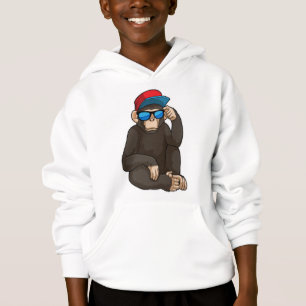 Affe mit Sonnenbrille Hoodie