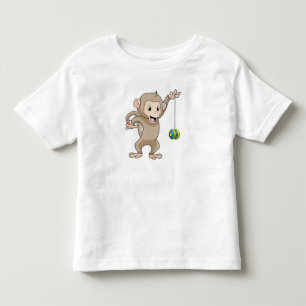 Affe mit Yo-yo Kleinkind T-shirt