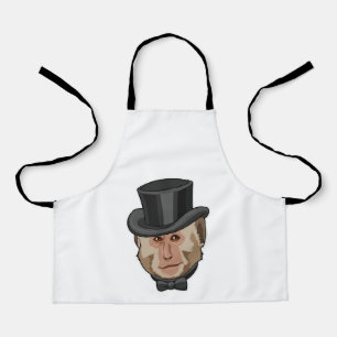Affe mit Zylinder Schürze