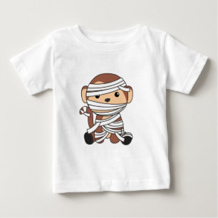 Affe Mummy Pumpkin Affen Happy Halloween Baby T-shirt