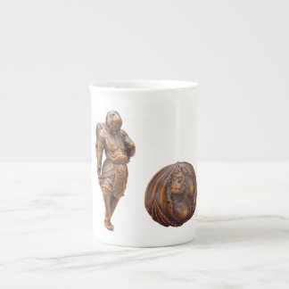 Affe Netsuke Porzellan-Tasse Prozellantasse