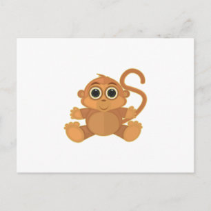 Affe Postkarte