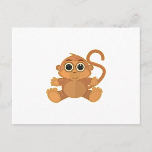 Affe Postkarte (Vorderseite)