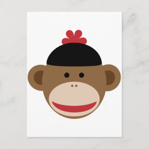 Affe Postkarte