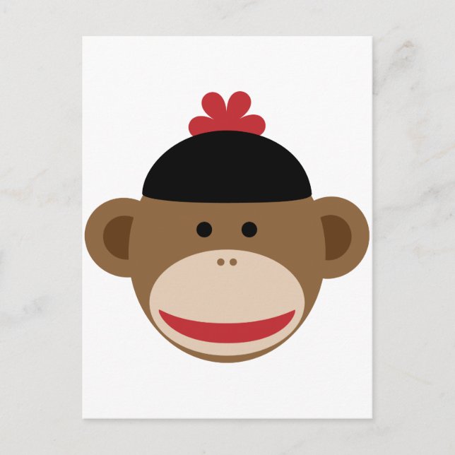 Affe Postkarte (Vorderseite)