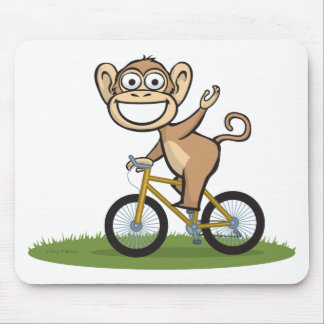 Affe-Radfahrer Mousepad