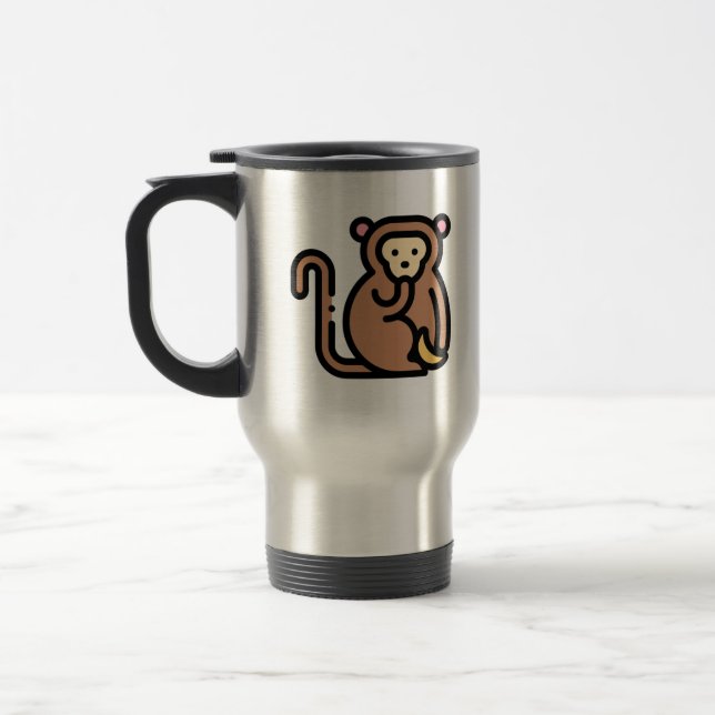 Affe Reisebecher (Links)