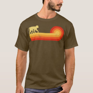 Affe Retro Sunset Vintager 60er 70er für Männer Fr T-Shirt