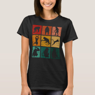 Affe Retro Vintage Wildtier Für Männer Frauen 2 T-Shirt