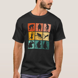 Affe Retro Vintage Wildtier Für Männer Frauen T-Shirt