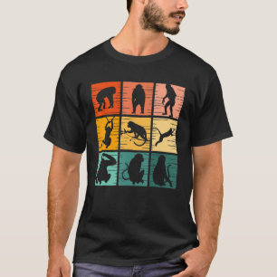 Affe Retro Vintages Wildtier Frauen T-Shirt