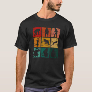 Affe Retro Vintages Wildtier für Männer Frauen 1 T-Shirt