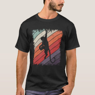 Affe Schimpanse Menschenaffe Zoo Tier Retro Vintag T-Shirt