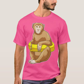 Affe schwimmen Lifebuoy T-Shirt