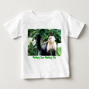 Affe sehen Affen zu tun Baby T-shirt