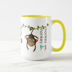 Affe Siehe Tasse