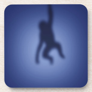 Affe Silhouette Getränkeuntersetzer