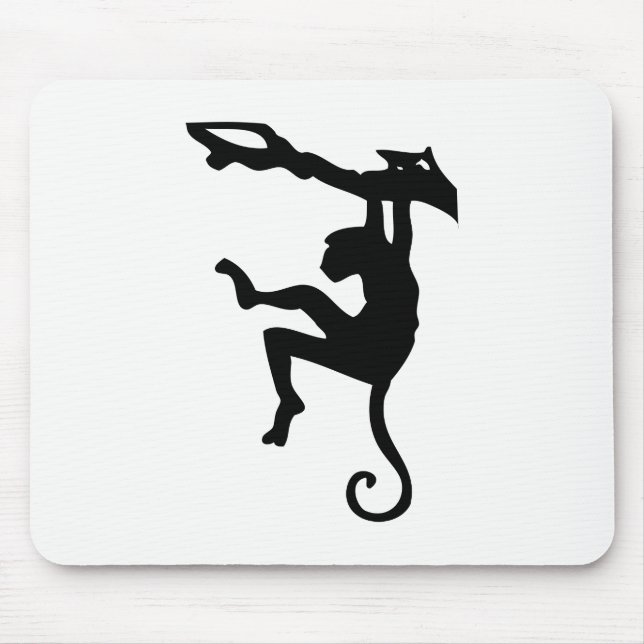 Affe Silhouette Mousepad (Vorne)